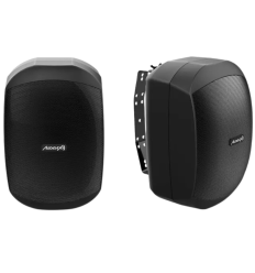 Audibax Ovo 6 Black: altavoces pared IP65 100V/8Ω 2
