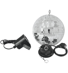 EUROLITE Mirror Ball Set 20cm con Foco LED Spot