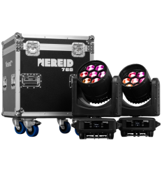 BeamZ Pro Nereid760 Pack 2 Cabezas Móviles Bee Eye IP65