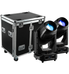 BeamZ Pro Nereid700 Pack 2 Cabezas Móviles IP65 + Flightcase