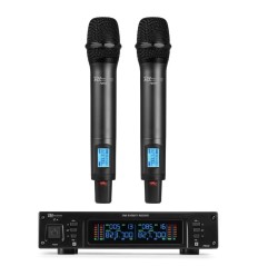 Power Dynamics PD220 Micrófono Inalámbrico UHF Doble