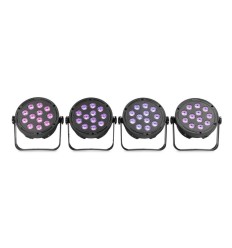 Fuzzix Comet M12 Party Set · 4 Focos PAR LED RGB