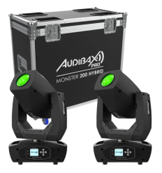 Audibax Monster 200 Hybrid Pack 2 Uds + Flightcase