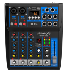 Audibax MG04 USB | Mesa Mezclas 4 Ch Bluetooth y REC