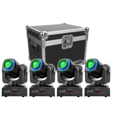 Audibax Boston 30 Ring Kit 4 Cabezas + Flightcase
