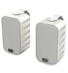 Audibax PR42T White Pareja Altavoces 100V + Soporte