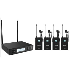 Audibax AWM 402 Micrófono Inalámbrico UHF 4 Canales