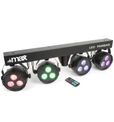 MAX 150.485 LED PARBAR · 4 Focos PAR RGBW DMX