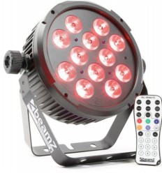 Beamz BT300 Foco Flat PAR LED 12x10W RGBAW-UV DMX 2