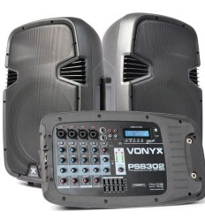 Vonyx PSS302 Pack PA Portátil 300W BT/USB/SD 2