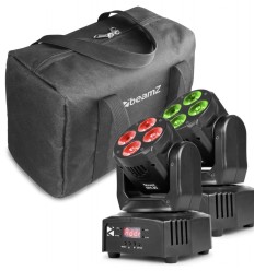 Beamz MHL36 Pack 2 Cabezas Móviles + Maleta | 150.532