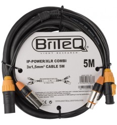 Briteq IP-Power/XLR Combi Cable 5M | Cable combinado