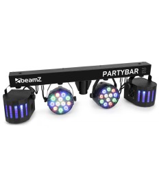 Beamz PartyBar2 – Barra LED 2 PAR + 2 Derby con DMX 2