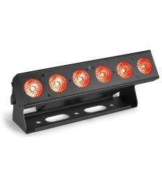 Beamz BBB612 Barra LED 6×12W RGBAW+UV con Batería