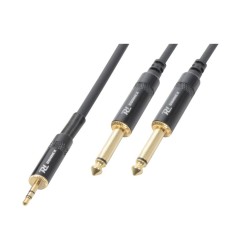 PD CONNEX CX86-6 Cable Jack 3,5 a 2×6,3 Mono 6m HQ 2