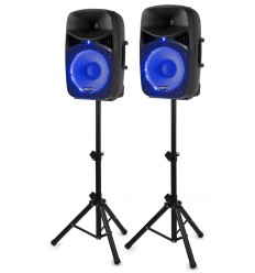 VONYX VPS122A Set PA 800W 12" Bluetooth con Trípodes 2