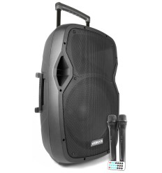Vonyx AP1500PA Altavoz Portátil 15" BT MP3 con Batería