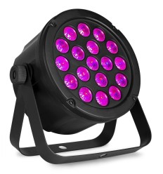 Beamz SlimPar45 – Foco PAR LED 18×3W RGB DMX