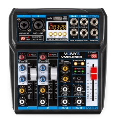VONYX VMM-P500 | Mezclador 4 canales USB y BT