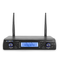 Vonyx WM62 – Sistema Inalámbrico UHF Doble 16 Canales 2