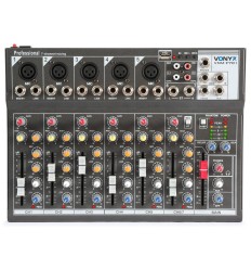 Vonyx VMM-F701 Mesa Mezcla 7 Canales con USB y Eco