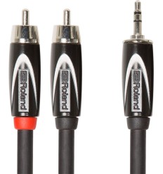 Roland RCC-10-352R · Cable TRS 1/8" a 2×RCA 3 m