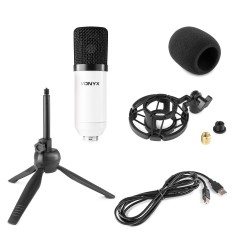 VONYX CM300W – Micrófono USB Condensador Blanco 2