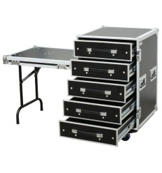 Power Dynamics PD-FA6 Flightcase 5 Cajones 3U + Mesa