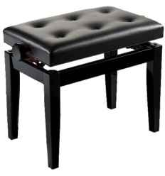 OQAN Piano Bench BGM Black-Black | Banqueta regulable