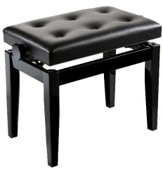 OQAN Piano Bench BGB | Banqueta Piano Negro Brillo