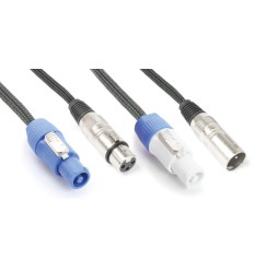 Beamz Pro CX06-2 Cable Combi Alimentación + DMX 2m