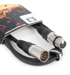 Cable DMX XLR 5 Pin Macho-Hembra 6m | PD Connex 2