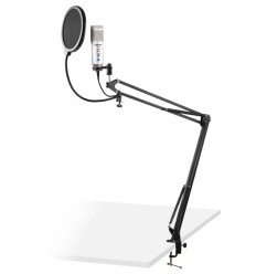Vonyx CMS320S Kit Micrófono USB Estudio Titanio