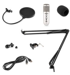 Vonyx CMS320S Kit Micrófono USB Estudio Titanio 2