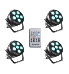 Cameo ROOT PAR 6 SET 1 | Pack 4 Focos PAR LED RGBAWUV