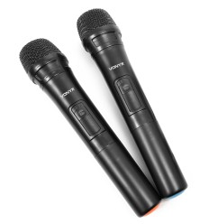 Vonyx SPX-PA9210 Sistema PA 2x10" Batería + 2 Micros UHF 2