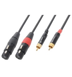 PD CONNEX CX68-3 Cable XLR Hembra a RCA Macho 3m
