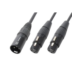 Cable Y XLR 1M-2H 0,5 m PD CONNEX CX142 | 176.977