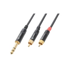 PD Connex CX84-3 Cable Jack 6.3 Estéreo 2 RCA 3m